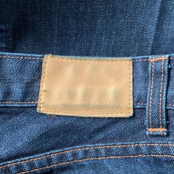 J Crew dark Wash wide leg denim jeans button fly 100% cotton women’s size 8 - Picture 7 of 10